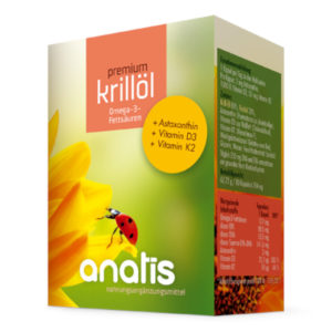 <strong>Anatis </strong><br>Krillöl + Vitamin D3 + Vitamin K2 – 80 Kapseln</br>