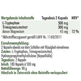 <strong>Anatis </strong><br>Aminosäuren Tryptophan - 180 Kapseln</br> – Bild 2