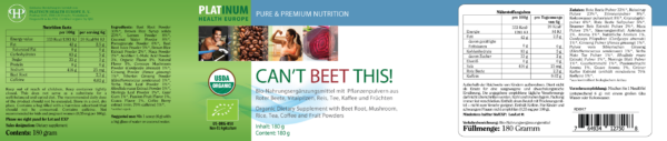 PHE 2750 Cant Beet This PreWorkout 15 30Serv | Ganzheitliche Gesundheit Onlineshop