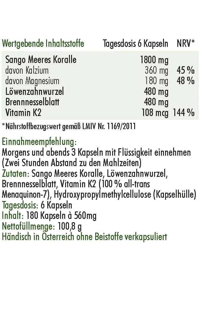 <strong>Anatis </strong><br>Sango Meeres Koralle - 180 Kapseln</br> – Bild 2