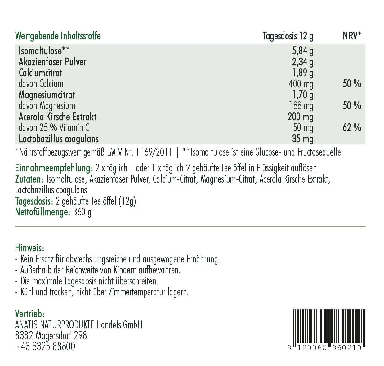 <strong>Anatis </strong><br>Micro Base - 360 Gramm</br> – Bild 2
