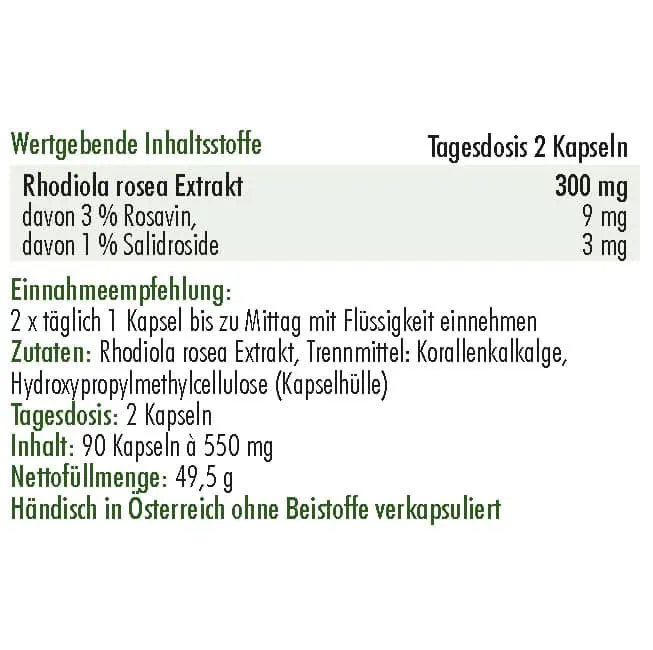 <strong>Anatis </strong>Rhodiola rosea - 90 Kapseln – Bild 2