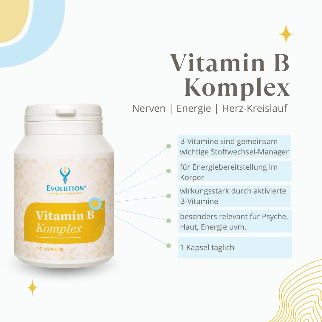 <strong>Evolution</strong><br> Vitamin B Komplex - 90 Kapseln</br> – Bild 3