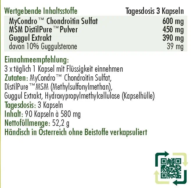 <b>Dr.Ehrenberger </b>Chondroitin +MSM +Guggul 180STK – Bild 2